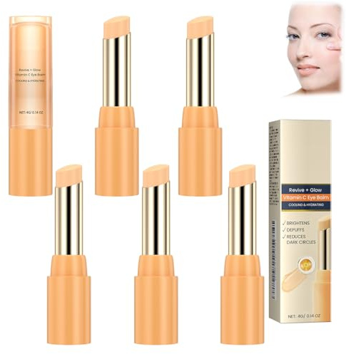 Augenbalsam mit Vitamin C hellt auf und reduziert Schwellungen, Multi-Correxion Hydrating Eye Stick für Augenringe und Schwellungen, Feuchtigkeitsspendende Feuchtigkeitscreme Retinol (6pcs)