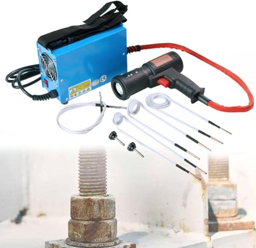 Chauffage MagnéTique 1500W, Kit De Chauffage à Induction MagnéTique, Outil De Retrait De Boulon De Chauffage Par Induction, 4 Bobines Pour Enlever Les Boulons à Vis RouilléS (1500W)