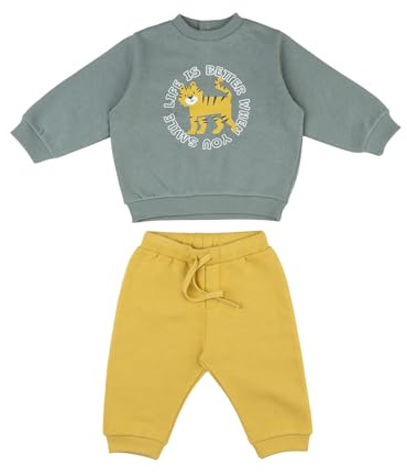 Prénatal Bimbo 0-24 Completo Tuta con Pantalone Lungo e Felpa in Morbido Cotone FW25_2