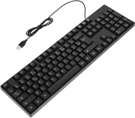 Veemoon Clavier USB Pleine avec Pavé Numérique Compact pour Ordinateur et Bureau