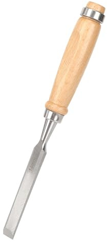 Yctze Cincel de Carpintero Profesional de 14 Mm, Herramienta de Acero con de Madera para Artesanía en Madera