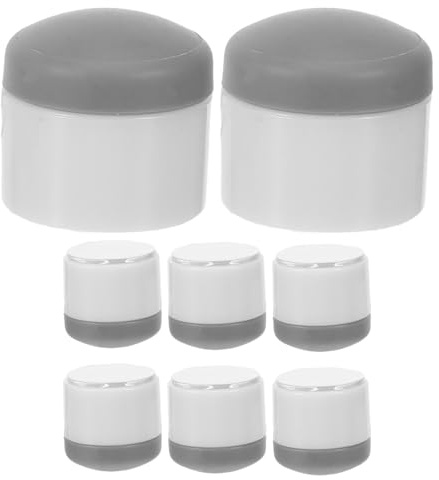jojofuny Lot de 8 Entretoises Adhésives Gris pour Siège de Toilette, Butoirs Amortisseurs Anti-dérapants, Stabilisateurs Universels pour Bidet et Rehausseur, Protection Silencieuse