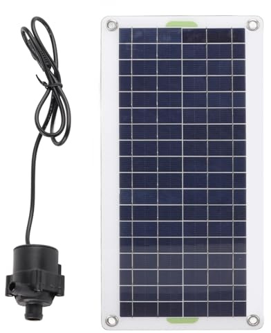 Aramox Pompe à Eau Solaire 30 W, Panneau Solaire en Polysilicium, Fontaine à Haut Rendement pour Jardin et étang