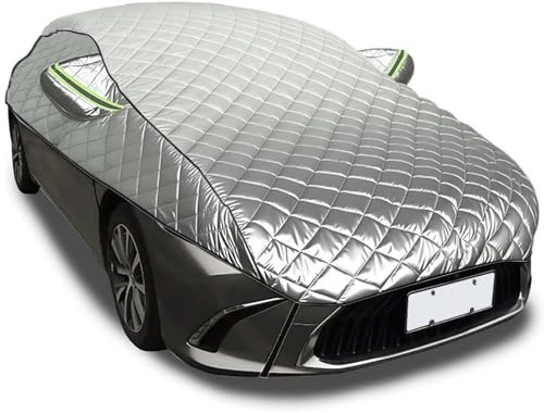 Gaoxianglin Bache Voiture Exterieur Anti Grele pour Toyot a C-HR 2025 Demi-Housse De Voitures,Bache Protection Voiture Coton Housse de Protection Imperméable, Anti-UV(Silver,pour Toyot a C-HR 2025)