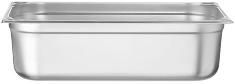 HENDI Gastronormbehälter, mit verstärkten Ecken, GN1/1, (H)150mm, Edelstahl | Geeignet für Chafing Dishes, Bain-Marie, Backöfen, Gefrierschränke, temperaturbeständig von -40° bis 250°C, 21L, 530x325mm