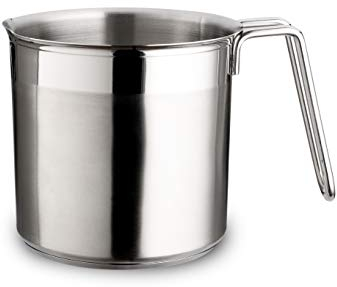 Weis 18455 Casserole à lait avec fond sandwich en acier inoxydable Argenté 1000 ml