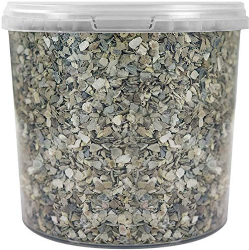 SQUAWK Hen Sized Oyster Shell | Premium Grade Poultry Food Mix | Nutritious Feed for Chicken Hen Animals | Natural Grit Mixture | Improves Digestion, Strong Bones & Beaks and Size of Eggs (10L Tub)