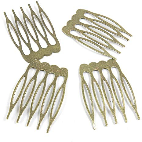 V5RB2F Schmuck-Anhänger mit Haarkamm, Antik-Bronzefarben antique bronze