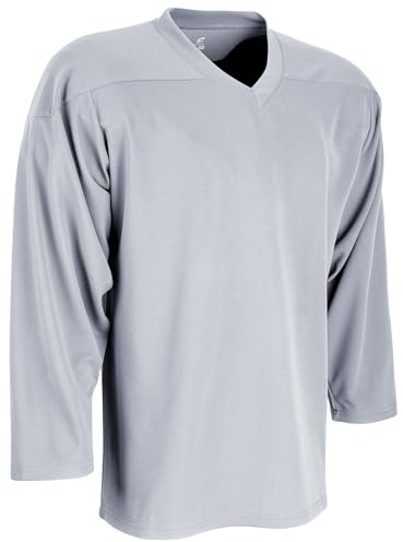Champro Unisex-Erwachsene Hj2asim Faceoff Hockeytrikot aus Polyester, Silber, Medium