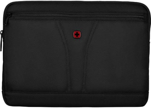 Wenger 610183 BC TOP 11.6-12.5-Zoll-Laptop-Hülle aus Ballistic-Gewebe, gepolstertes Laptopfach, Schwarz (5 Liter)