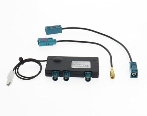 Dietz 41124 - Aktiver DAB/FM Antennensplitter - SMB (Buchse) / Fakra (Stecker/Buchse)