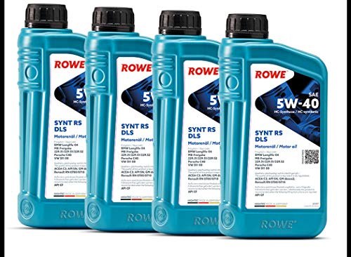 ROWE HIGHTEC SYNT RS DLS SAE 5W-40, 4 Liter (4x1L), 20307