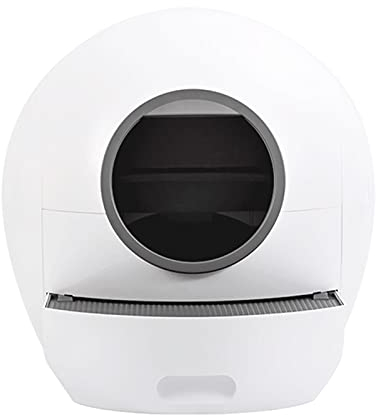 Katzenklo Electric Smart Cat Wurf Box Geschlossen Automatische Katze-Toilette Automatische Reinigung / Desodorierung / App-Operation Große Katze Wurf Box Auszug Sandleckage Pedal 4L Geeignet für 1,5 k