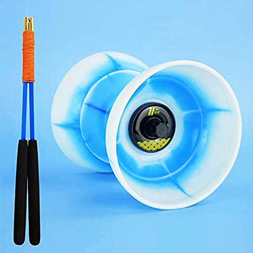 HH-CC Feuer chinesisches Yoyo. Dreifach gelagertes Diabolo-Set,B