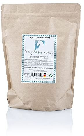 EquiMove Motion Nachfüllpack (1,5 kg), Pellets für Pferde mit Hyaluronsäure, MSM, Glucosamin, GLME, Teufelskralle und Weidenrinde. Für Gelenke und Sehnen.