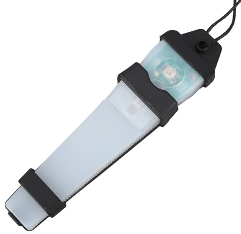 Kufoo Lampe de signalisation pour casque, batterie 150 mAh, clignotant de sécurité pour casque, corde de suspension étanche, 2 modes pour la randonnée (noir (lumière bleue)