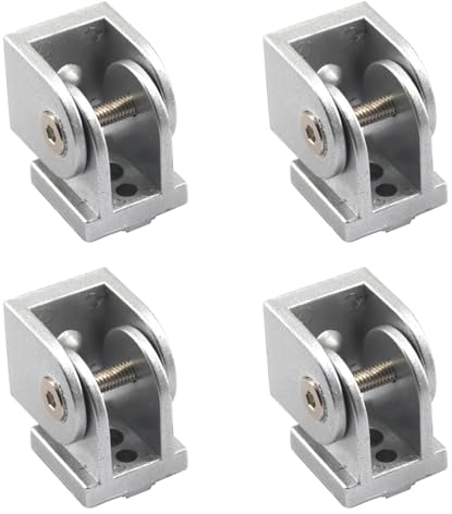 (4 Pieces) 3030 Zinc Alloy Pivot Joint Aluminum Profile Extrusion Joints Connector Corner Connector Fittings Hinges