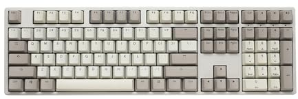 Ducky Origin Mechanical Gaming Keyboard, Cherry MX Brown, Vintage | Mechanical gaming keyboard with PBT doubleshot keycaps