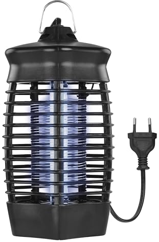 EMOS Insektenvernichter mit 3,3 W UV-A LED-Rohre, 1,2 m Lange Zuleitung (230V), UV-Mückenlampe zum Aufstellen oder Aufhängen, elektrische Fliegenfalle, geeignet für Innenräume und Terassen