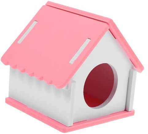 TOGEVAL Hamsterhaus Aus Kleintierheim Hamsternest Hütte Für Hamster Chinchilla Meerschweinchen Ratten Spielzeug Versteck