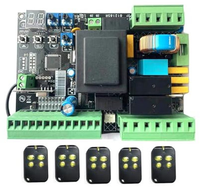 Replacement Gate Operator Logic Board, Control Board For AC Sliding Gate Opener, AC Logic Circuit Control Board Replacement For Sliding Gate Operator for Sliding Gate Motor and Accessories(Board only)