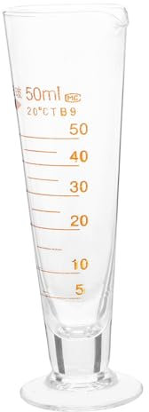 Cabilock Taza Medidora de Laboratorio Vaso de Precipitados con Escala Vaso Medidor de Vidrio para Uso Química y Experimentos