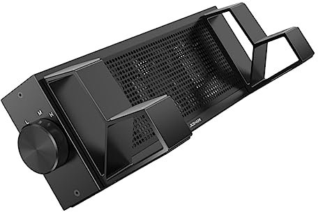 jojofuny Rgb Adjustable Speed Laptop Cooler Stand with Usb Powered Fans, Notebook Cooling Rack for Gaming Laptops, Elevated Heat-dissipation Pad Suitable for Office and Home Use