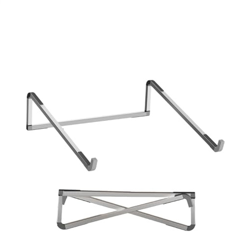 Foldable Laptop Stand, 10.24x2.91x10.24 Inches Aluminum Computer Holder, Lightweight Ergonomic Portable Stand, Stable Tablet Stand for 11-17 Inch Laptops Tablets