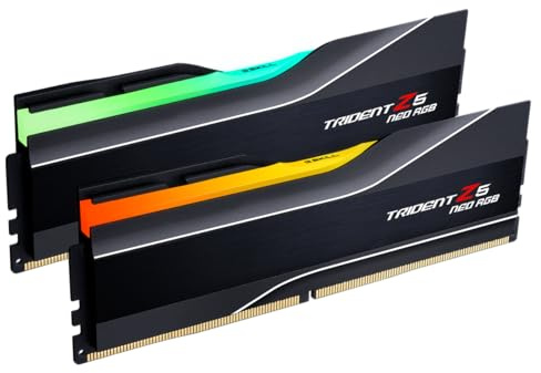 G.SKILL Trident Z5 Neo RGB Series (AMD Expo) DDR5 RAM 64GB (2X 32GB) 6000MT/s CL28-36-36-96 1.40V Memoria de computadora de escritorio U-DIMM - Negro (F5-6000J2836G32GX2-TZ5NR)