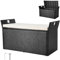 VEVOR Banco de Almacenamiento de Ratán Sintético Baúl de 125 x 55 x 70 cm con Cojín y Asas Laterales Asiento Cómodo para 2 Personas Soporta hasta 362,9 kg para Exterior, Jardín, Balcón, Patio