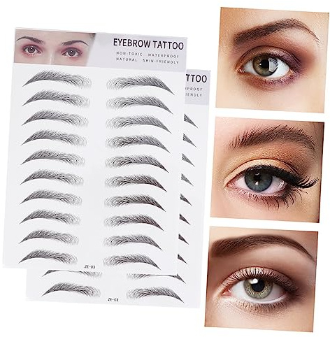 Beaupretty 2 pezzi Adesivi Sopracciglia Imitazione Naturale Strumento Modellatore Facile e Veloce per Sopracciglia Piene e Realistiche per e Donne