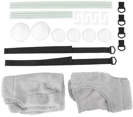 YolieraArt Suction Cup Cat Window Bed, Double Layer, 33 Lbs Load Capacity, 19.2x12 Inches, Sturdy Mesh & Fiberglass Rods, for Indoor Cats, Panoramic View (Double Layer Grey)