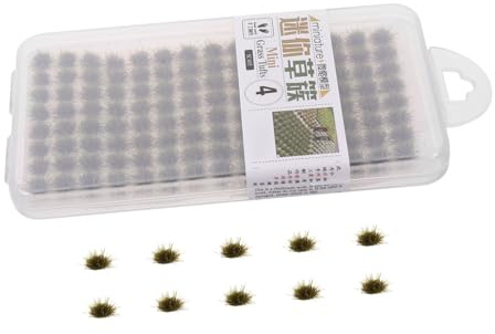 MUELODSIC Touffes Herbe Statique Miniature pour Maquette De Gazon Artificiel Gazon pour Diorama Paysage Ferroviaire Et Décoration De Jardin De Fées