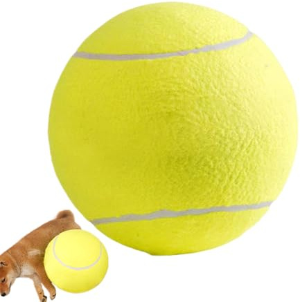 Hundebälle Für Aggressive Beißer | Große Trainingsutensilien Für Haustiere | Tennisbälle Für Hunde | Geeignet Für Starke Kauern Für Innen- Und Außenbereich Zur Bereicherung Der Spielzeit Für Apportier