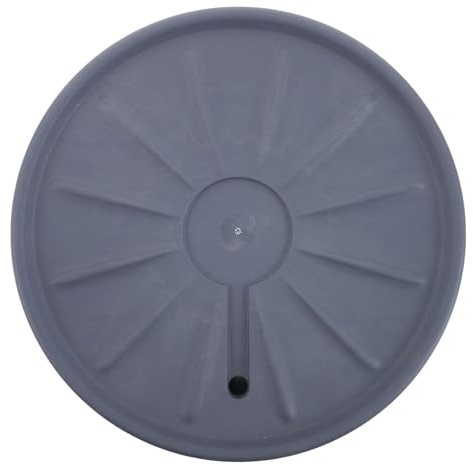 SHINEOFI Supporto per Piante con Ruote Girevoli 360° e Vassoio Estraibile, Carrello Portavasi da Esterno Grigio da 28 Cm, Sottopentola Mobile per Fioriere e Contenitore di Drenaggio
