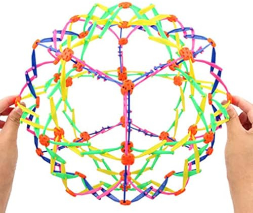 Generisch Balle d'entraînement respiratoire extensible - Ballon sensoriel coloré avec surface structurée - Jeu éducatif apaisant pour la relaxation - Idéal pour l'école maternelle, la maison et les