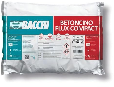 Bacchi BETONCINO Flux-Compact Betoncino Colabile E Autocompattante 25 Kg