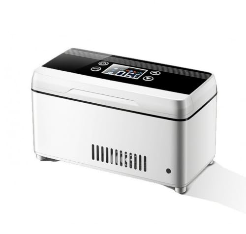 DEVNWIGMO Portable Cooling Container Car Fridge USB Electric Chiller Touch Button Compact Box Suitable for Bedroom Outdoor Use