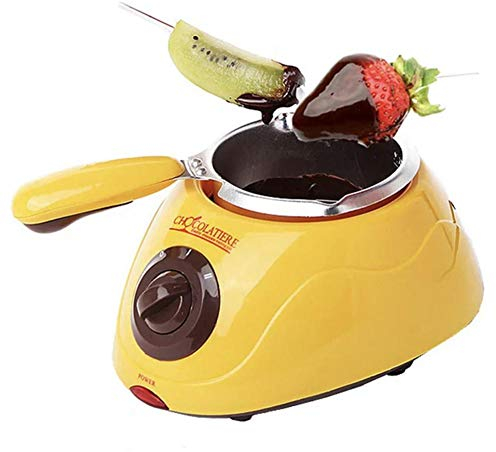 Groust Chocolate Fondue Set, Chocolate Melter, Many Accessories, Electric Praline Melting Pot Melter Machine, Nice Practical Kitchen Tool with Mini DIY Mould Set, Chocolate Melting Pot