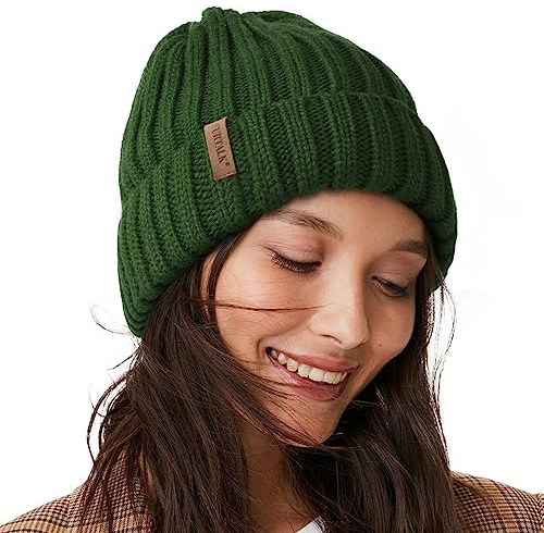 FURTALK Strickmütze aus Atmungsaktivem und Leichtem Polyacrylnitril Damen Wintermütze