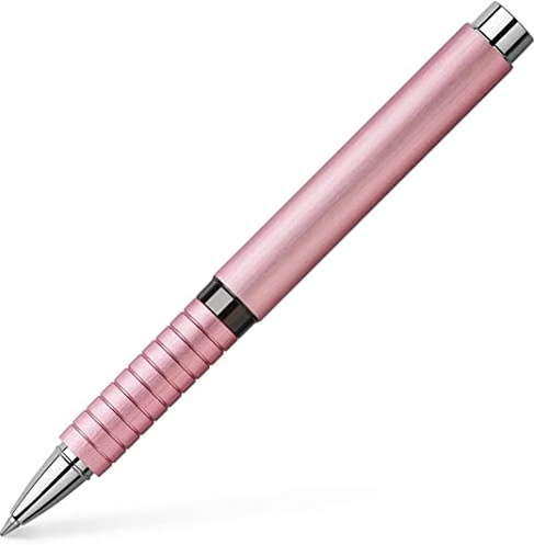 Faber-Castell - Tintenroller Essentio Aluminium Rosé | Eloxierter Aluminiumschaft mit schnell trocknender Keramikmine