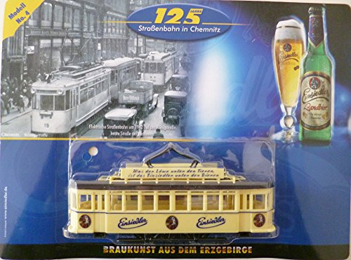 vielesguenstig-2013 Straßenbahn Modell Sammlermodell Einsiedler Brauerei Nr. 4 Hechtwagen Anno 1942