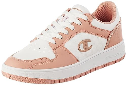 Champion RD18 2.0 Low W Sneakers Donna Scarpe, Bianco/Rosa (WW019), 38.5 EU