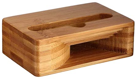 Operitacx Supporto Universale Per Telefono in Legno Con Amplificatore Di Suono Stabilizzatore Per Smartphone E Design Elegante Per Scrivania