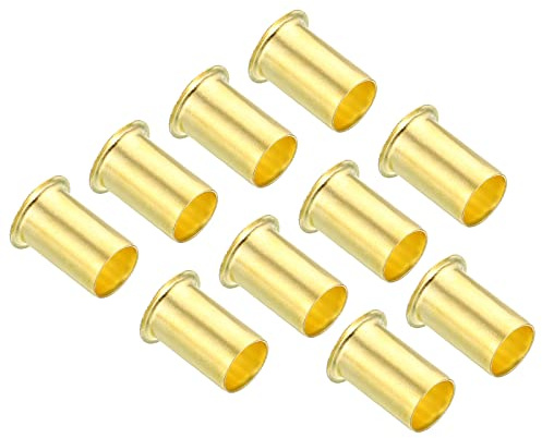 PATIKIL 9mm Tubo OD Ottone Compressione Inserto 30pz Inserto Tubo Supporto Compressione Manicotto Montaggio Assortito Kit per Aria Acqua Gas Tubo