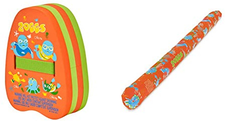 Zoggs Kids Zoggy Back Float Buoyancy Aid for Swimming - Multi, 2-6 Years & Unisex-Youth Zoggy Inflatable Noodle, Orange, 115 cm