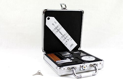 MC DAISON set 14 strumenti in valigetta di metallo per taratura e calibrazione puntina, braccio e piatto giradischi