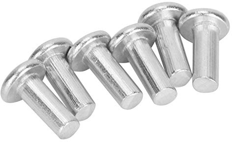 100 Pezzi Gb867 M4 Rivetti Solidi a Testa Piatta, Rivetti in Alluminio Massiccio Remaches Aluminio, Rivetti Solidi Rivetti in Alluminio Rivetti Solidi a Testa Piatta (M4*12)