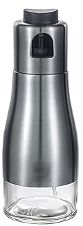 botella de aceite, Botella pulverizadora de aceite, botella pulverizadora de aceite Simple de acero inoxidable, dispensador de aceite atomizado tipo empuje for el hogar, botella pulverizadora de aceit