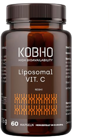 Vitamina C Liposomada con Reishi para Máximos Beneficios Inmunológicos - Potente Antioxidante y Antiinflamatorio - Refuerzo de Defensas Inmunitarias para Adultos - Biodisponibilidad Superior